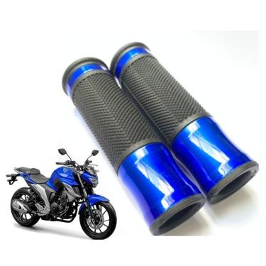 Imagem de Manopla vazada esportiva alumínio azul Fazer 250 ABS 2019