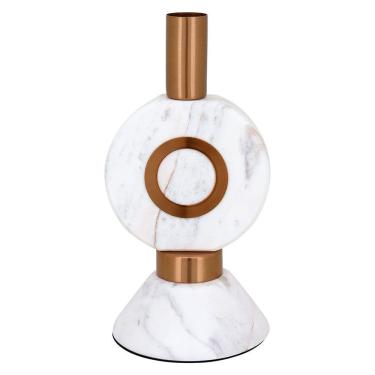 Imagem de FÊTE CASTIÇAL 24x12x12cm MARMORE COBRE