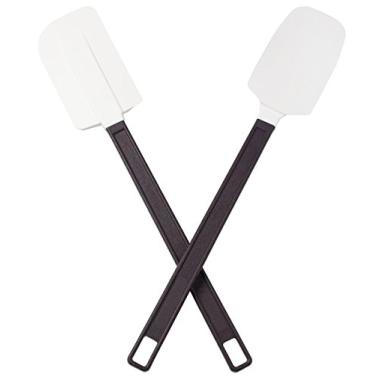 Imagem de Conjunto de espátula e raspador de silicone da Avant Grub's High-Temp, 14 Extra longo para alcançar tigelas profundas. Alta resistência, materiais de grau de restaurante que não quebram sob uso pesado.