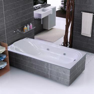 Imagem de Banheira de Hidromassagem Ouro Fino Acrílica Gold Line Individual - 1,50m x 80cm x 40cm