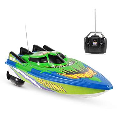Imagem de Qudai Barco de Corrida de Controle de rádio RTR Navio Elétrico RC Toy Crianças Presente