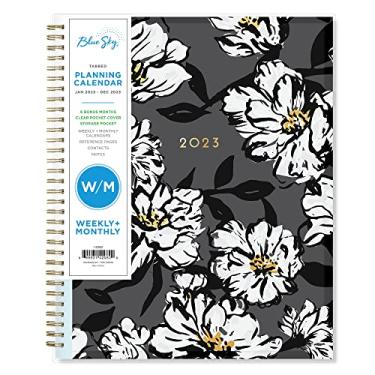 Imagem de Agenda semanal e mensal Blue Sky 142082, janeiro a dezembro de 2023, 21,5 x 28 cm, Baccara Dark
