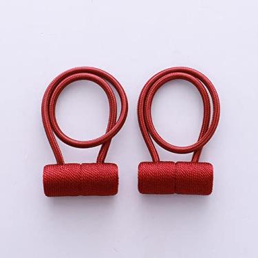 Imagem de Cinta de cortina de fivela magnética cilíndrica simples criativa fivela magnética fivela magnética cortina tiebacks suportes de cortina, T16,4 pcs