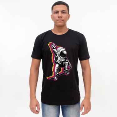 Imagem de Camiseta Básica 100% Algodão Estampada - Astronauta 2 - P M G Gg - D'l