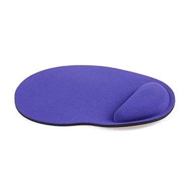 Imagem de 1 peça suporte de pulso macio e ergonômico descanso mouse pad antiderrapante tapete de mouse almofada universal para computador de escritório PC tablet, roxo
