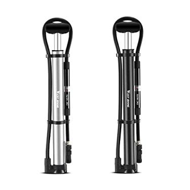 Imagem de Tingpai bomba de bicicleta 140psi bomba de ar portátil mtb bicicleta de est da inflador de bomba de pneu com medidor de pressão se enca a válvulas presta & sch der pa bola de pneu