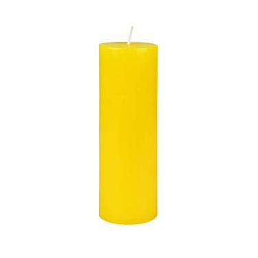 Imagem de Zest Candle Velas de pilar, 5 x 15 cm, citronela amarela