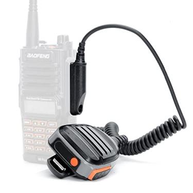 Imagem de MOOKEENONE Alto-falante de 45 mm, microfone, rádio Walkie Talkie para Baofeng