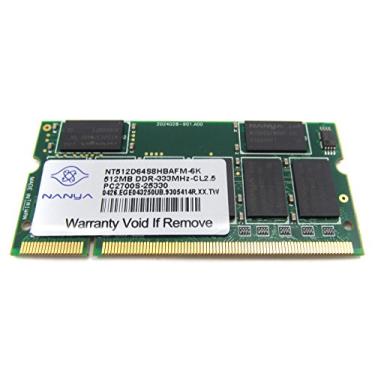 Imagem de NANYA Nanya para Compaq 256MB PC2700 333Mhz DDR CL2.5 SODIMM módulo de memória para notebooks ZD NX NC NW V Series - recondicionado - NT256D64SH8BAGM-6K