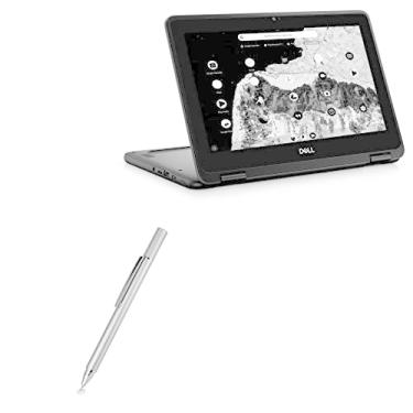 Imagem de Caneta Stylus BoxWave compatível com Dell Chromebook 11 2 em 1 3100 (P30T) (Caneta Stylus da BoxWave) - Caneta capacitiva FineTouch, caneta Stylus super precisa - Prata metálica