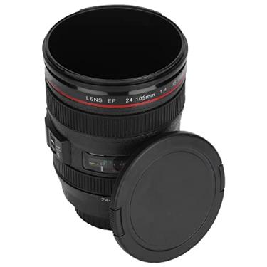 Imagem de Copo de café com foto,lente de câmera de viagem portátil, caneca de café, água, café, chá, simulação de câmera, copo de lente com tampa presente para fotógrafos, copo de café para foto, câmera de viagem portátil Le
