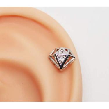 Imagem de Piercing de Diamante com Zircônia