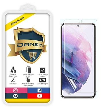 Imagem de Pel�cula de Gel Full Cover de Silicone Flex�vel Para Samsung Galaxy S21 com Tela de 6.2" polegadas - Prote��o Que Adere E Cobre Toda A Tela - Danet