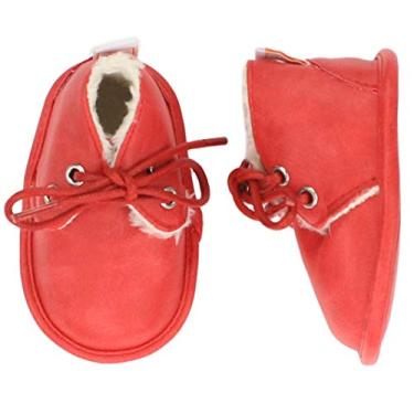 Imagem de Botas/sapatos infantis para bebês e meninos Half YOU Half Me – 4 cores disponíveis – Confortável e quente para o inverno e primavera, Vermelho, 12-18 Months Toddler