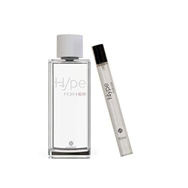Imagem de Perfume Feminino Hype For Her 100ml E Pocket 15ml Hinode