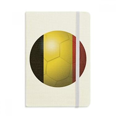 Imagem de Caderno com a bandeira nacional da Bélgica da Copa do Mundo de Futebol em tecido capa dura