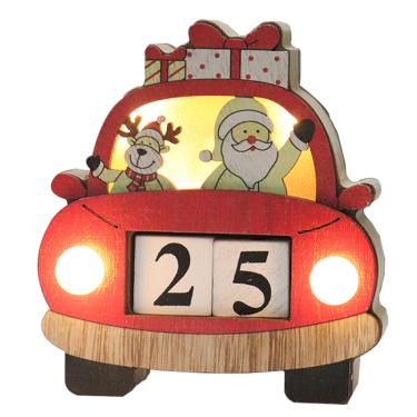 Imagem de Decorações de Natal madeira artesanato criativo calendário perpétuo fotografia adereços decoração pa