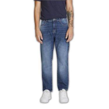 Imagem de Calça Jeans Hering Masculina Slim - Azul Médio