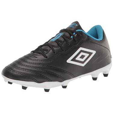 Imagem de Umbro Chuteira para meninos Tocco 3 League FC Jr., pretabrancaazul, 1 criança pequena, Pretobrancoazul