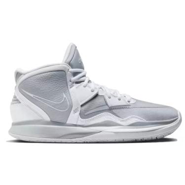 Imagem de Nike Kyrie Infinity 1 World 1 People DO9614-800 Safety Orange/Gorge Green/Sesame/Preto T nis de basquete masculino, Cinza lobo/cinza lobo/branco, 14