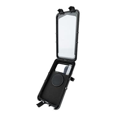 Imagem de Estink Suporte de celular para bicicleta à prova d'água Suporte para celular motocicleta 360° suporte giratório para celular suporte de bicicleta TPU touchscreen altura ajustável antivibração para telefones de até 7 polegadas