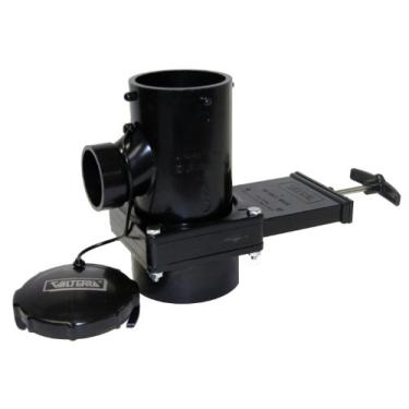 Imagem de Valterra Conjunto de válvula San Tee rotativo T11 com cubo de 7,6 cm x cubo de 3,8 cm x compartimento de 7,6 cm com tampa, preto