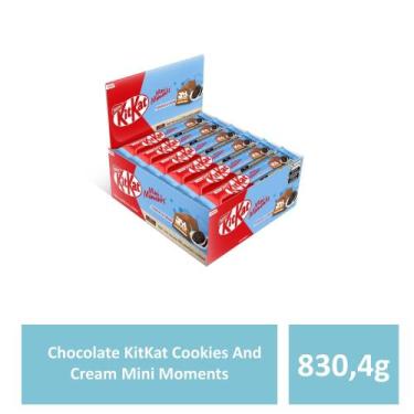 Imagem de Chocolate Kitkat 34,6X24 Und Cookies And Cream Mini Moments - Nestlé