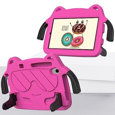 Imagem de Capa resistente leve de EVA capa protetora compatível com Lenovo Tab M8 (3ª geração) TB-8506F TB-8506X Capa durável à prova de choque para crianças - capa de tablet bonita e segura (cor: rosa