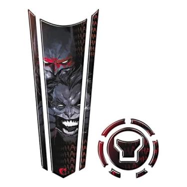 Imagem de Adesivo Faixa Gravata Tanque E Bocal Moto Resinado HAHAHA