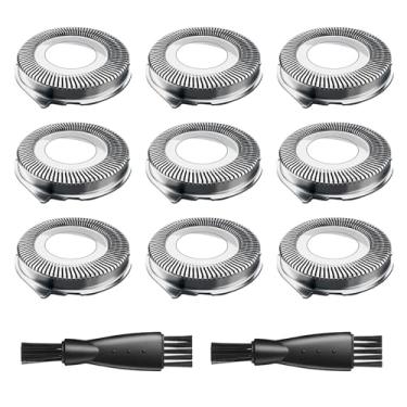 Imagem de uijino SH30 Cabeças de substituição para barbeador elétrico Philips Norelco 3800 2300, 1000 2000 Série 3000, S3212 S3311 S1211 S738 Click and Style, ComfortCut Lâminas afiadas duráveis, 9 pacotes