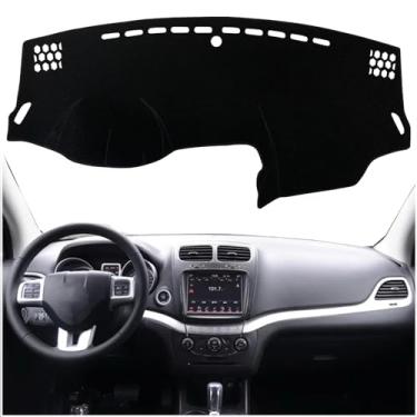 Imagem de KEEGTBOX Capa de painel de painel para console central interior personalizado compatível com Dodge Journey 2011 2012 2013 2014 2015 2016 2017 2018 2019 2020 capas de tapete de painel acessórios (aro