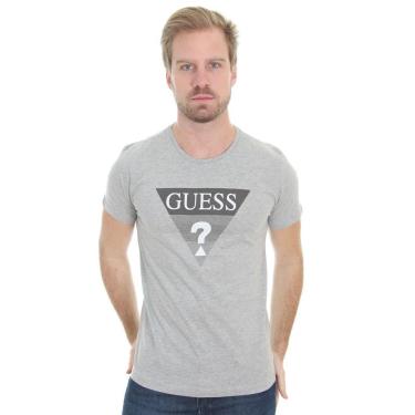 Imagem de Camiseta Guess Masculina Gradient Grey Cinza Mescla-Masculino