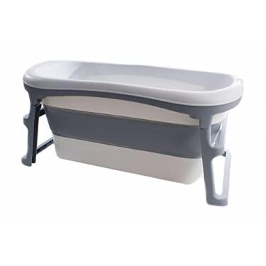 Imagem de Banheira Dobrável Adulto Cinza, KaBaby, Cinza