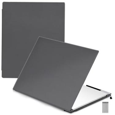 Imagem de QIOFEARTH Capa para tablet de papel Notáveis 2 de 10,3 polegadas lançado em 2020, capa protetora fina, leve e rígida com suporte de caneta integrado, vem com notáveis 2 pontas de caneta (cinza aço)