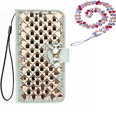 Imagem de Capa para Xiaomi Poco X4 Pro 5G, carteira de couro brilhante, capa protetora para celular e alça de pescoço [suporte] [compartimentos para cartões] [fecho magnético] para Xiaomi Poco X4 Pro 5G capa de