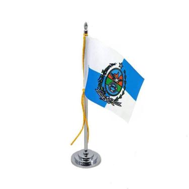 Imagem de Mini Bandeira Mesa Rio De Janeiro Mastro 15 Cm