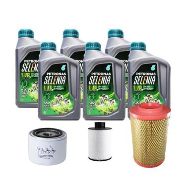 Imagem de Kit Troca De Óleo Fiat Ducato Diesel 2.3 2013 - 2017 - Selenia Wr 5w30