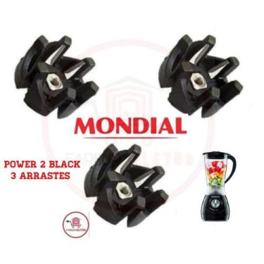 Imagem de 3x Arraste Acoplamento do Copo Liquidificador Mondial Power Black L-28