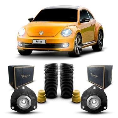 Imagem de Par Kit Coxim Batedor Suporte + Batente Coifa Amortecedor Dianteiro Vo