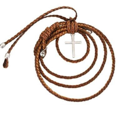 Imagem de Laço De Couro Cruz Crucifixo Enfeite Para Carros Country - GRANADO ACE