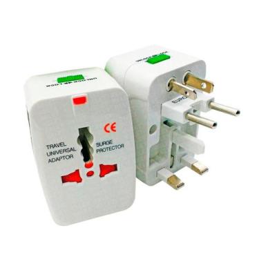 Imagem de Adaptador Tomada Universal Viagem Internacional Eua Europa - BELLATOR