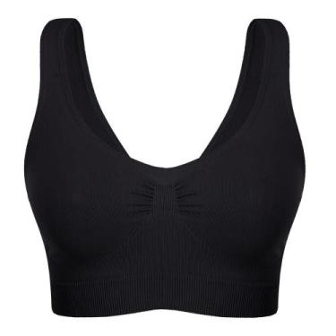 Imagem de Top Loba Lupo 47180-001 Costas Nadador, Preto, G