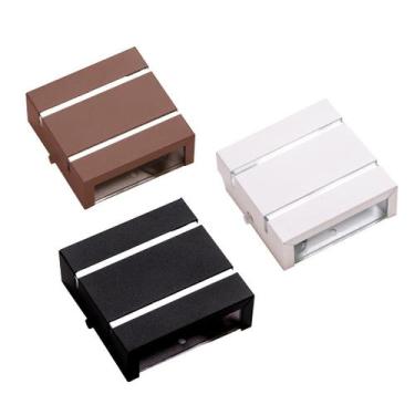 Imagem de Kit 3 Arandela 2 Foco 2 Friso Parede Muro Alumínio Ar1112 - Ideallume,