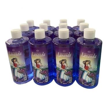 Imagem de Meta Atacado, Kit 12 Colonia Alfazema Lavanda Halley 500ml- Escolha Aroma Cor:12 DeoColonia Lavanda 500ml