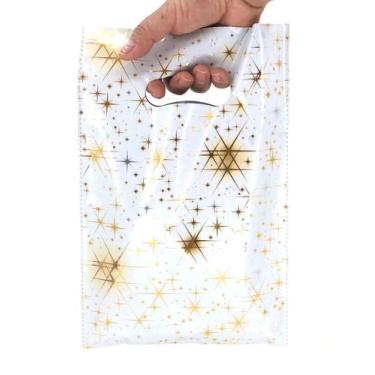 Imagem de Sacola boca de palhaço Metalizada 20X30cm 25un / - Aliança, 400 Star B