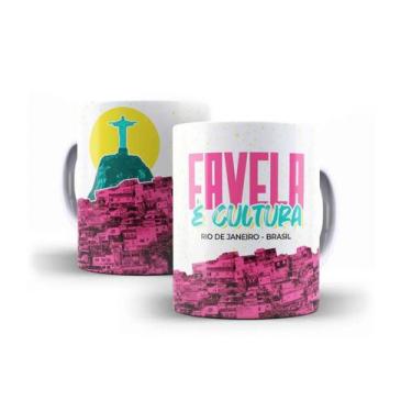 Imagem de Caneca Porcelana Favela É Cultura Rio de Janeiro - Villa Caneca