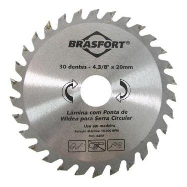 Imagem de Serra Circular Widea para madeira 4.3/8x20mm 30 Dentes - Brasfort