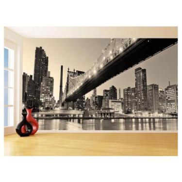 Imagem de Papel De Parede Cidade Ponte Prédios New York 3,5M Ncd270 - Você Decor