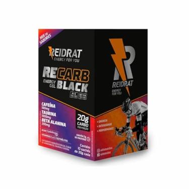 Imagem de Reidrat Recarb Energy Gel Black Sabores Sortidos Caixa Com 10 Sachês De 30G (300G) Carboidrato Em Gel Bebida Energética Com Cafeína Taurina E Beta Alanina Carboidratos Eletrólitos