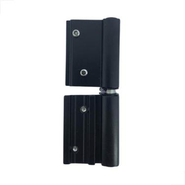 Imagem de Dobradiça Suprema Dob-751M Linha30 P/ Porta Alumínio Preto - Mettallfl
